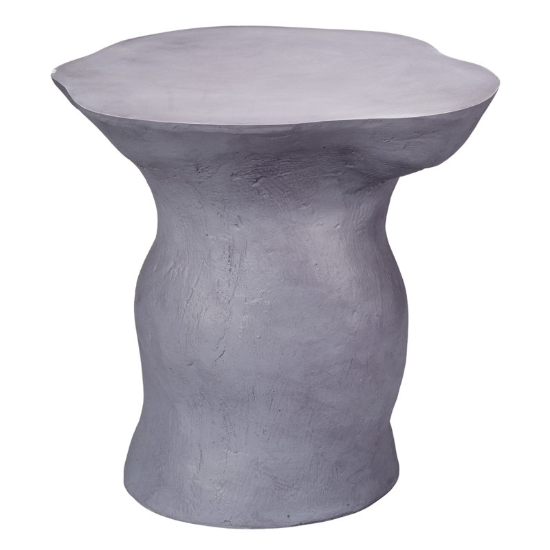 Sculpt End Table, Steel Gray