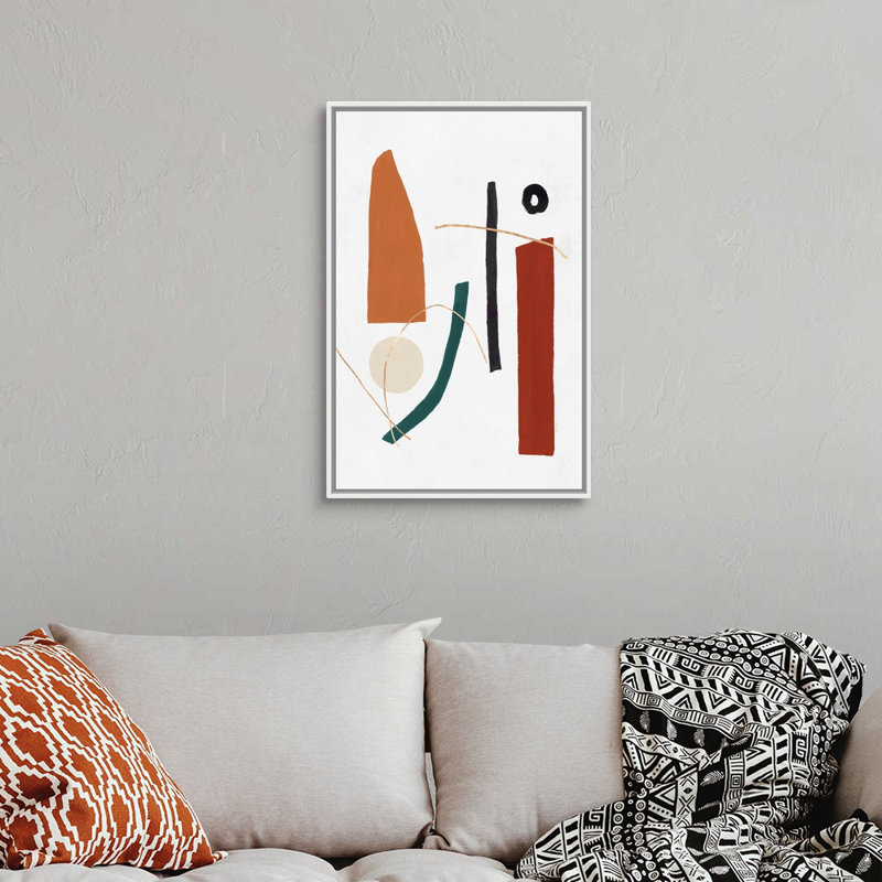 Reproduction d’art sur toile, "precision I" par PI studio, H 32 po x l 22 po x P 1,75 po, Toile blanche encadrée