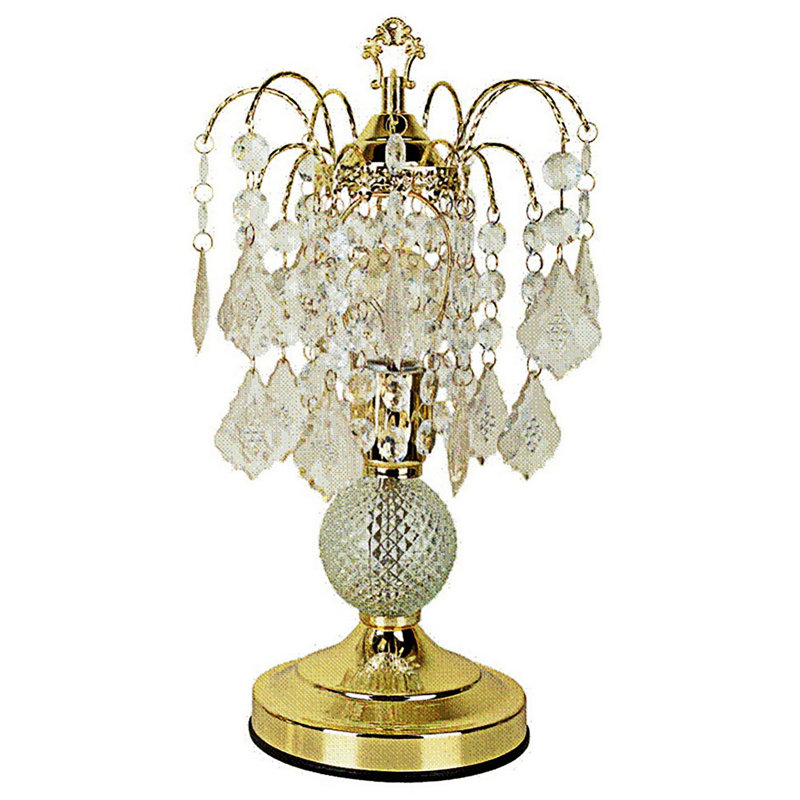 Lampe de table avec finition dorée