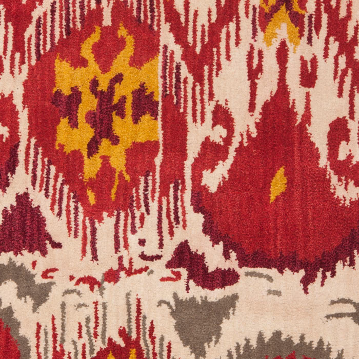 Kline Ikat Hand Tufted Wool Ikat Rug, Rectangle 2' x 3'