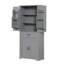 Grey Bathroom Storage Cabinet with Doors and Drawer, Adjustable Shelf, Multiple Storage Space for Bathroom Organization