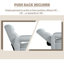 Fauteuil inclinable rembourré avec dossier à pression-1714746922