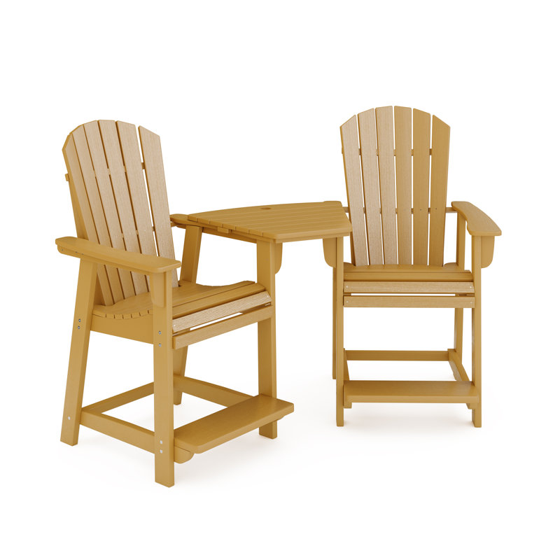 Banc d'extérieur Eberle Ocean View, Boardboard brun
