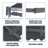 Canopee Retractable Patio Awning Sun Shade Awning with Manual Crank Handle 300g Polyes-98737176-98737177