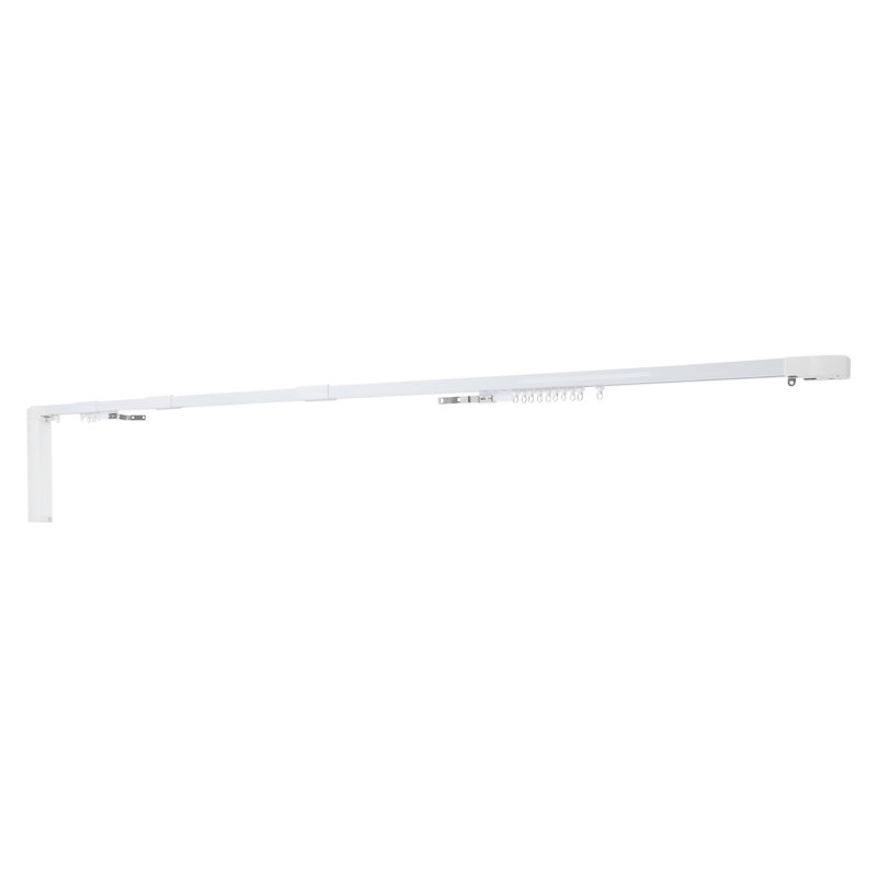 Tringle à rideaux électrique avec télécommande (longueur réglable: 47,2 à 20,7 po), 47.2" - 204.7"