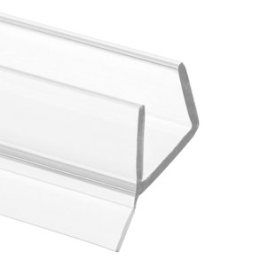 Frameless Shower Door Bottom Seal, 3/8 In. X 36 In., Vinyl, Clear