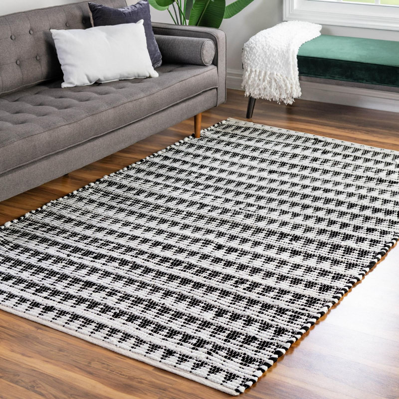 Tapis tressé Arene couleur zèbre, Tapis de couloir 2 pi 7 po x 10 pi