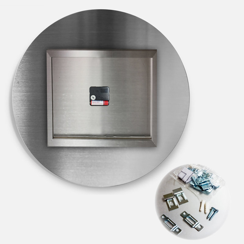 Retro Circular Moons - Mid-Century Modern wall clock, Medium