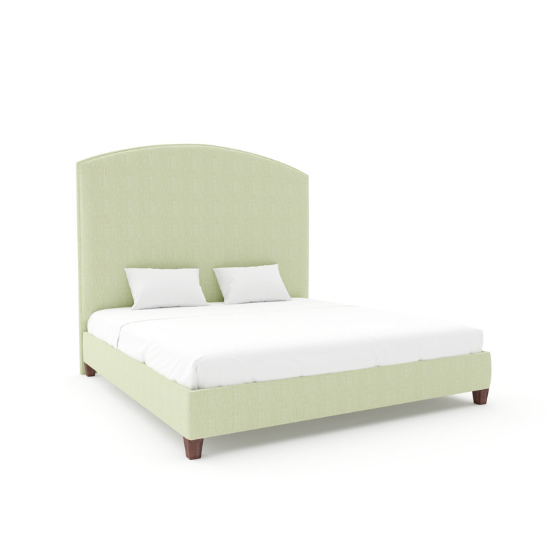 Benjamin Bed With 9" Rails, Queen, Maestro Ultra Performance Blush, Weathered