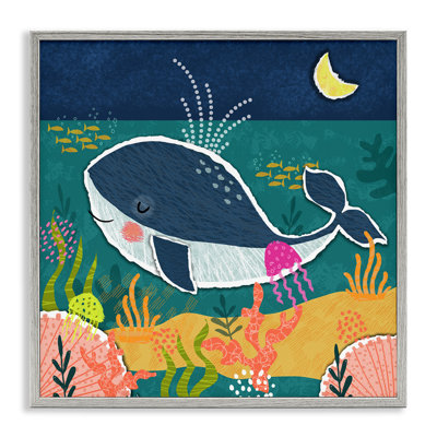 Baleine à la giclée de nuit par Tina Finn
