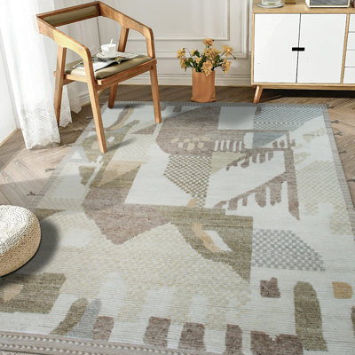 Multicolor Hand Knotted Wool Rug