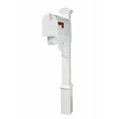Plastic Post Mounted Mailbox