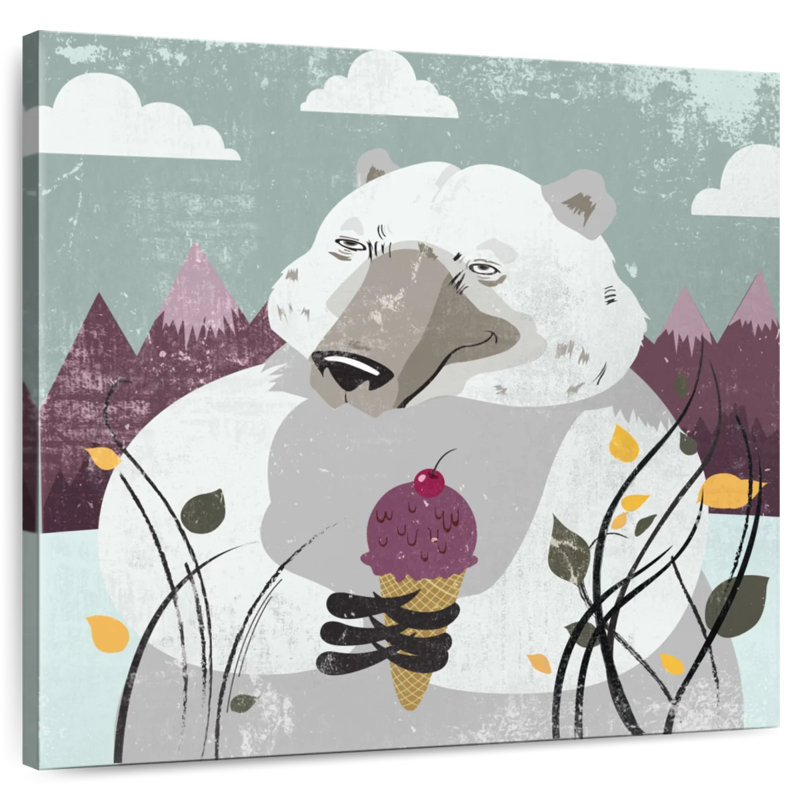 Crème glacée à l'ours polaire Crowle, H 10 po x l 10 po