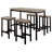 Bassam 4 - Person Trestle Dining Set