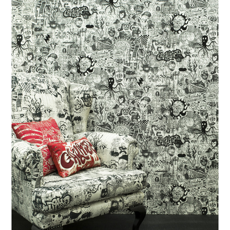 Les Papiers Abstract Wallpaper Double Roll