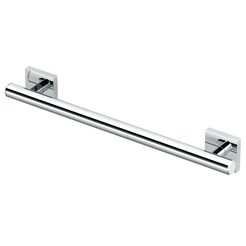 Barre d'appui murale en acier inoxydable Elevate, barre de sécurité conforme à l'ADA, Nickel satiné, L 18 po