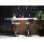 Carrington Swivel Upholstered and Faux Leather Adjustable Height Bar Stool-42655708