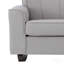 Chaise berçante gris clair avec accoudoirs