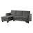 Nova 82.5"   Velvet Reversible Sleeper Sectional Sofa With Storage Chaise-957484524