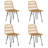 Baldvina Patio Dining Set with Square Table-542327603-542327602
