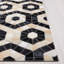 Studio Leather Flat Weave Hair On Leather Geometric Rug-2103230300