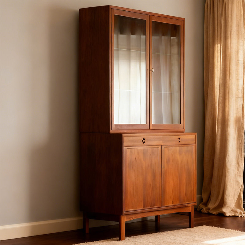 Rufous Glass + Solid Wood Display Cases