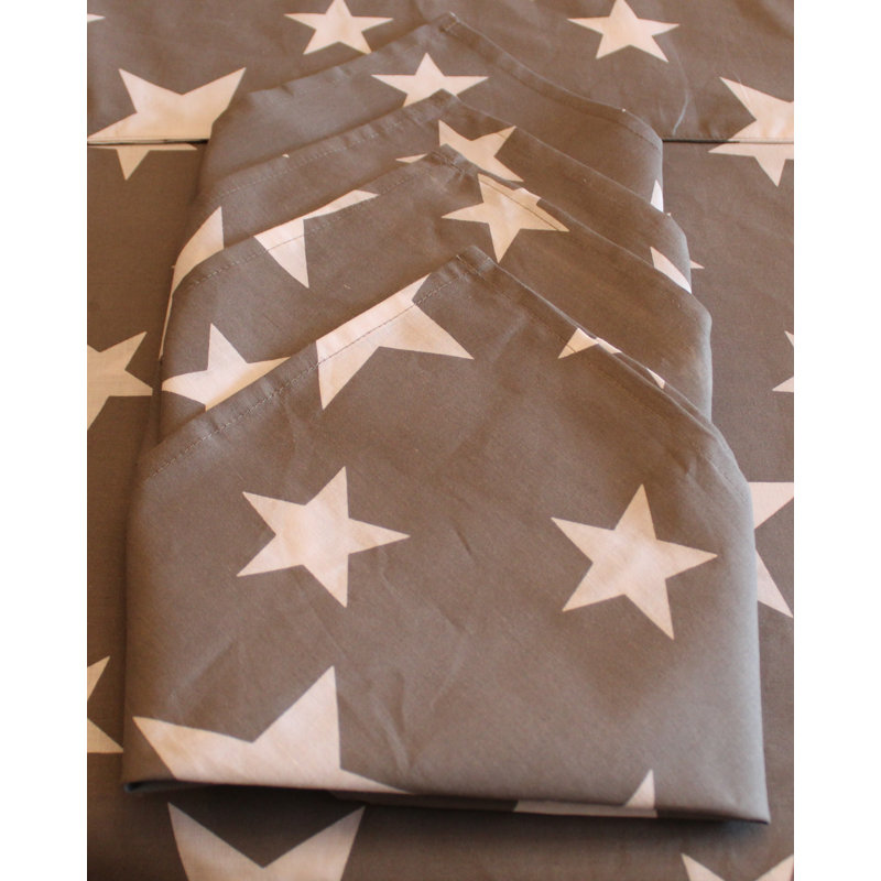 STARS Aalyvia Kitchenwise Cotton Napkins, Grey