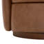 Fauteuil demi-tonneau pivotant en cuir Seraphina-254130742