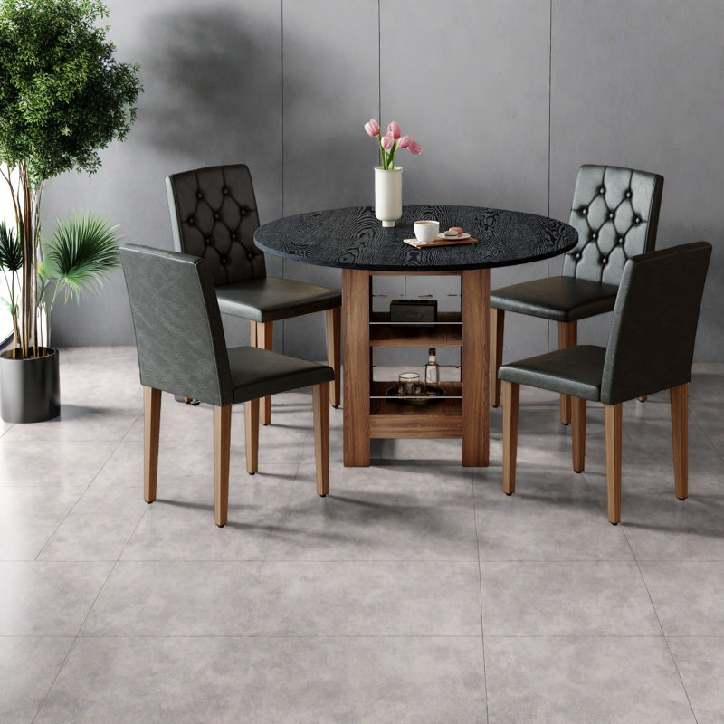 Ensemble de table de salle à manger avec rangement (doit inclure la table et la chaise), cuisine en MDF de 42 po