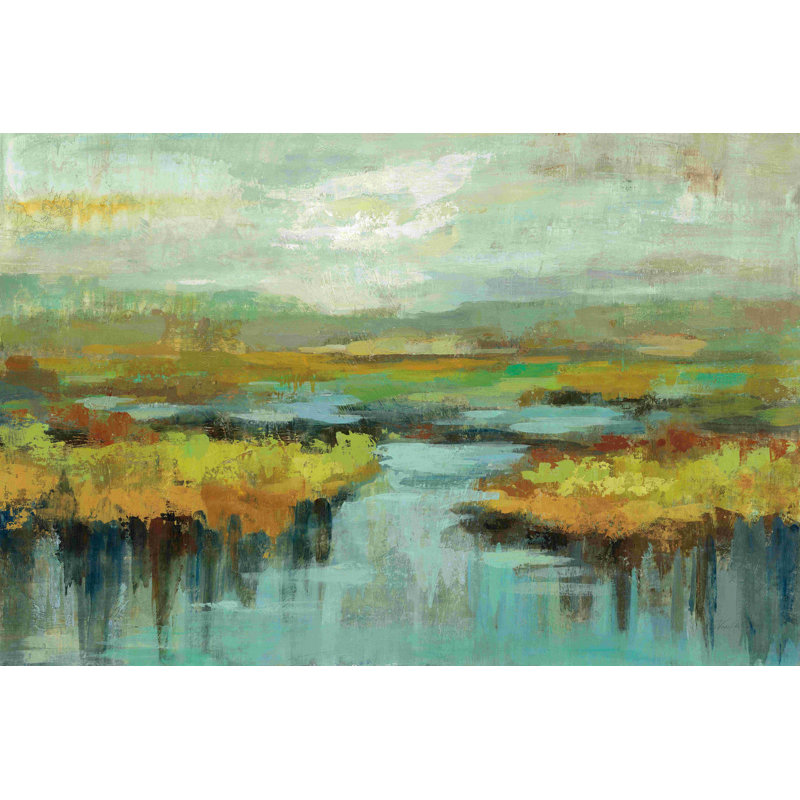 Paysage de printemps, H 24 po x l 36 po