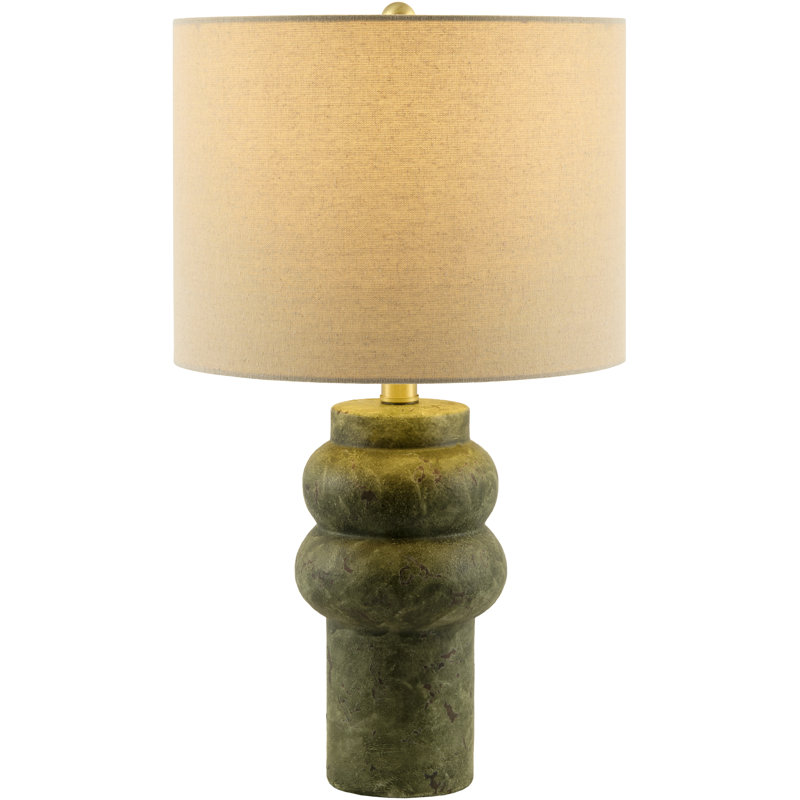 Slawson Table Lamp, Wheat, Green