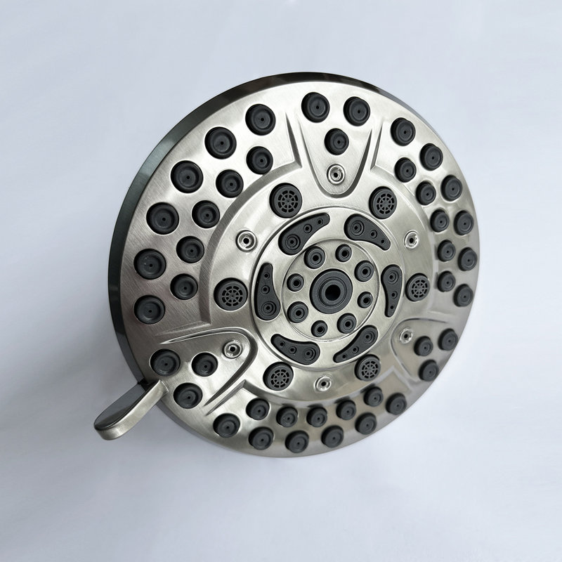 High-Pressure Rain Shower Head With 10 Spray Modes, 4.7 Inch Fixed Bathroom Rainfall Showerhead With Adjustable Swivel Ball Joint, Bathroom Accessories