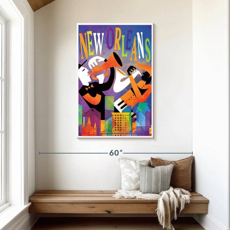 New Orleans Music, 45" H x 30" W