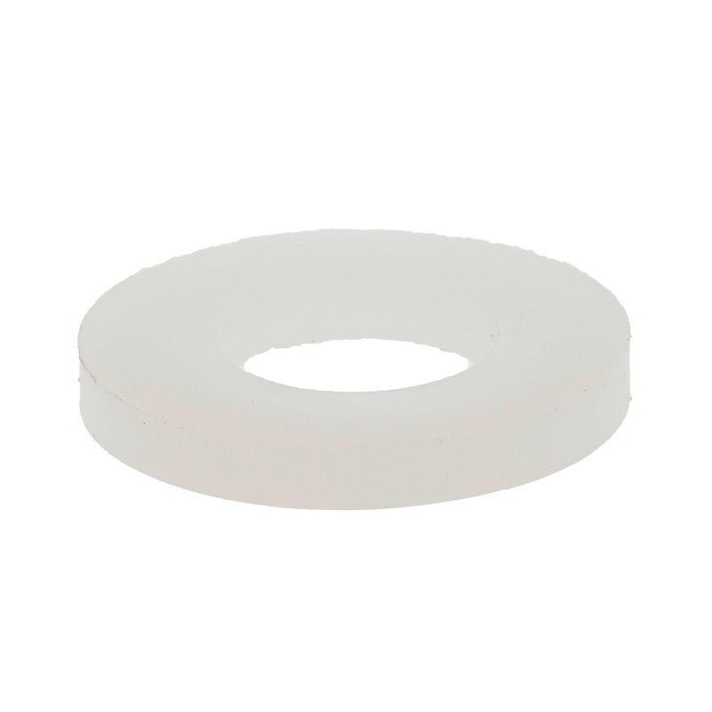Rondelles plates, nylon de 1/4 po x 1/2 po (paquet de 25), H 6,25 po x l 3,9 po x P 0,3 po, Blanc cassé