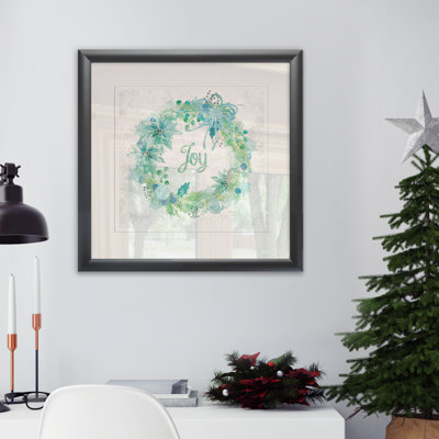 « joy couronne », reproduction encadrée