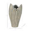 Vase décoratif en céramique avec motif ondulé texturé - Décoration moderne-1297218255