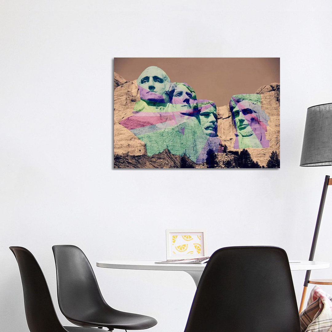 Mt. Rushmore Pop von 5by5collective - Galerie-umwickelte Leinwand Giclée