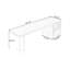 Bureau rectangulaire en bois massif Burlywood-109619378
