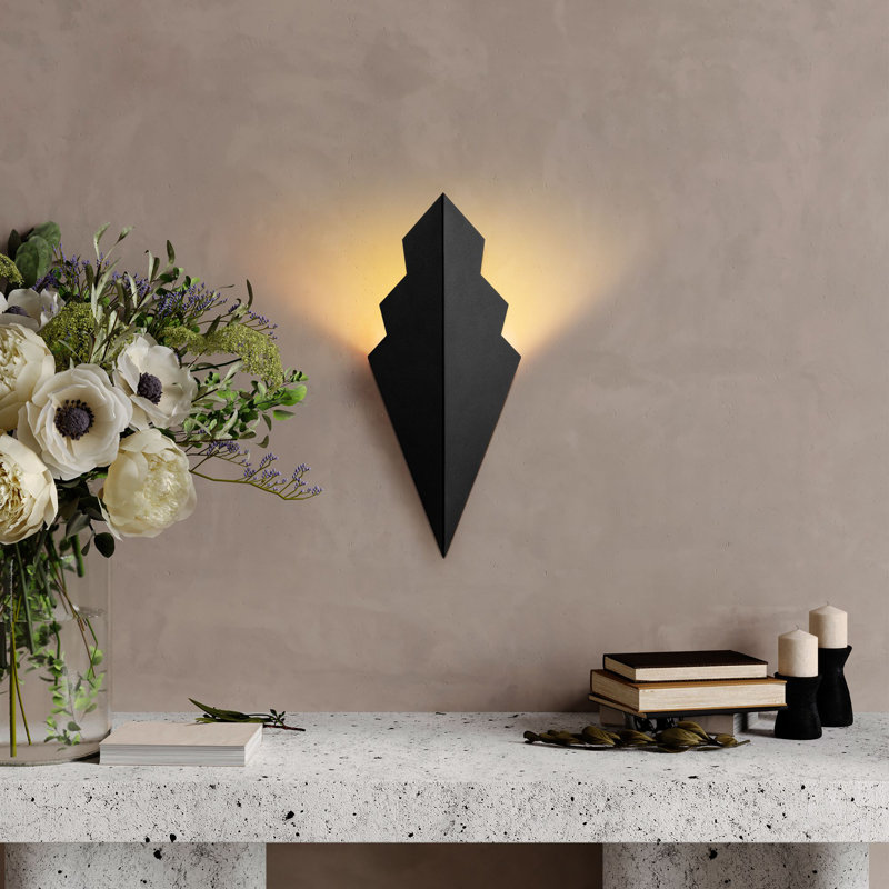Stylish Wall Lamp, Black Metal Body, 6.7 x 15.7 x 5.9 Inches | 1 x G9 Socket, Max 8W (Bulb Not Included) | IP20 Rated, Perfect for Living Room, Bedroom, and Hallways | Elegant Modern Lighting Solution