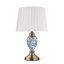 Pulcherie 44Cm White/Blue Table Lamp-357445544