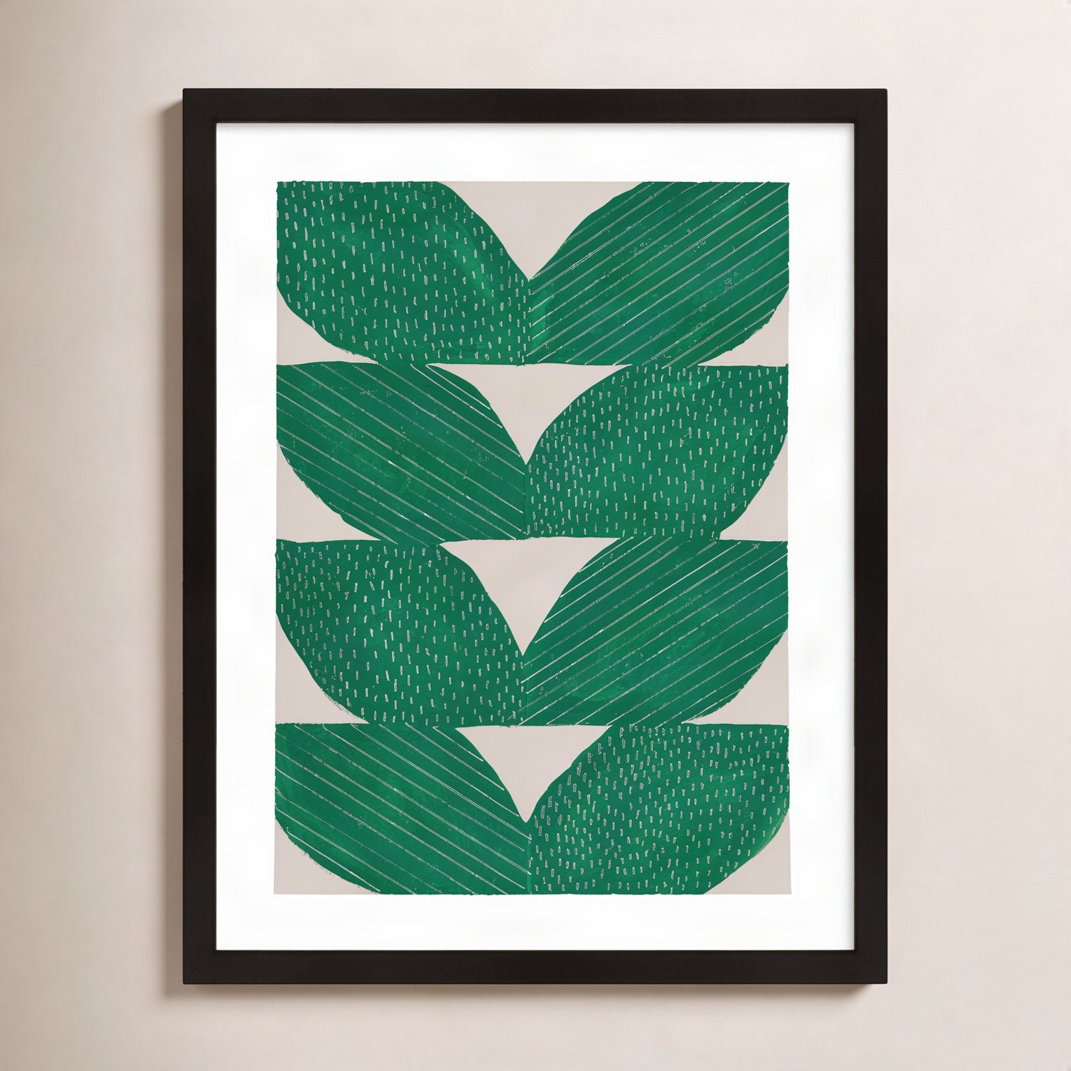 Chevron by Andrea Stokes, Black, 30" H x 24" W x 1.25" D