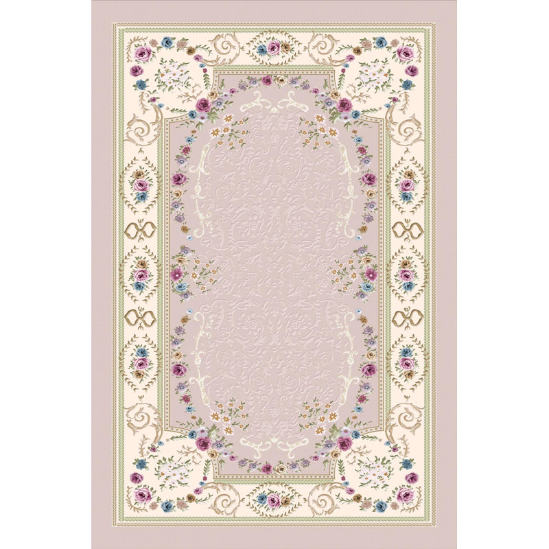 Premium Woven Area Rug, 100% Polyester, 4.6 x 7.2 ft | Antibacterial, Non-Slip PVC Dot Underside | 3D Digital Printing, Machine Washable, Pile Height: 0.3 in | Ideal for Living Room, Bedroom, and Dining Spaces