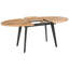 Extendable Oval Metal Base Dining Table
