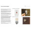 Lampe de table 2 lumières Bloom - laiton patiné, base en marbre blanc, abat-jour en satin blanc