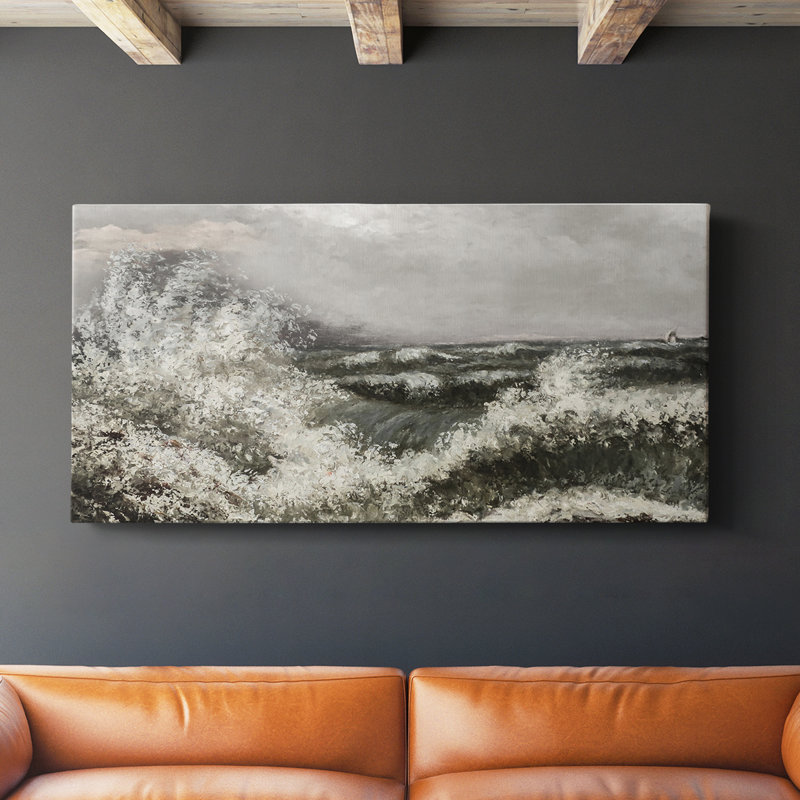 Série nautique - CD - Toile tendue avec châssis - Prêt à accrocher, H 16 po x l 32 po