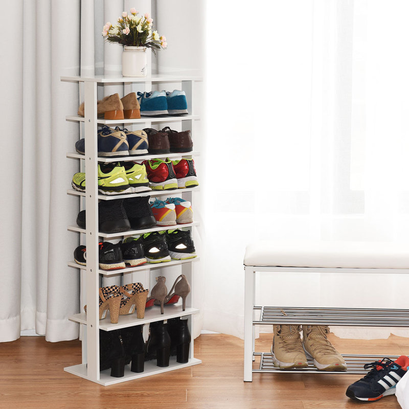 Range-chaussures 14 paires, Blanc