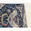 Tapis bleu à motif médaillon-26647300