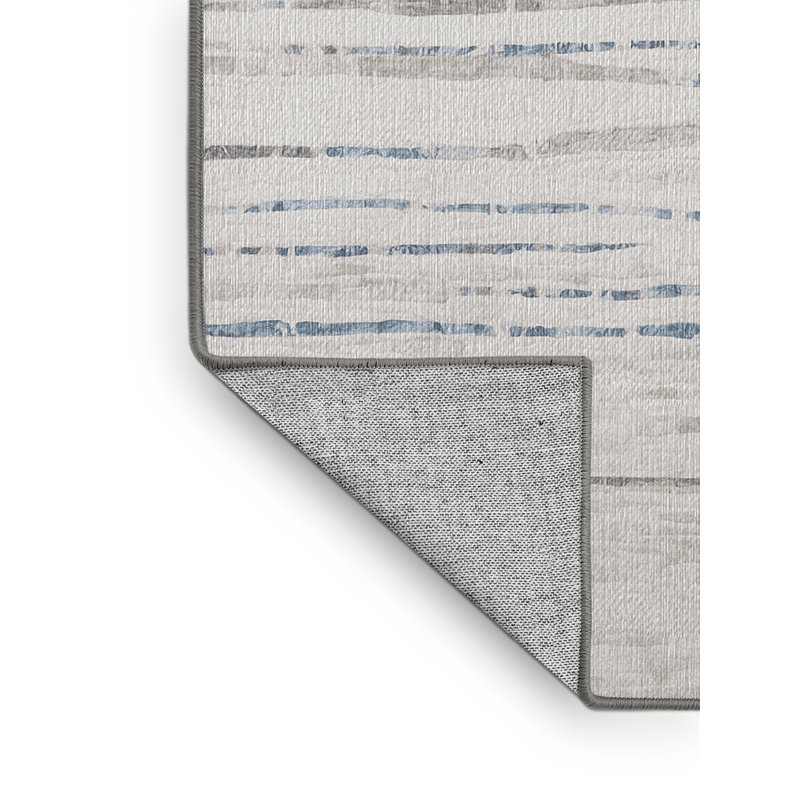 Machine Washable Gray Area Rug, Rectangle 2' x 3'