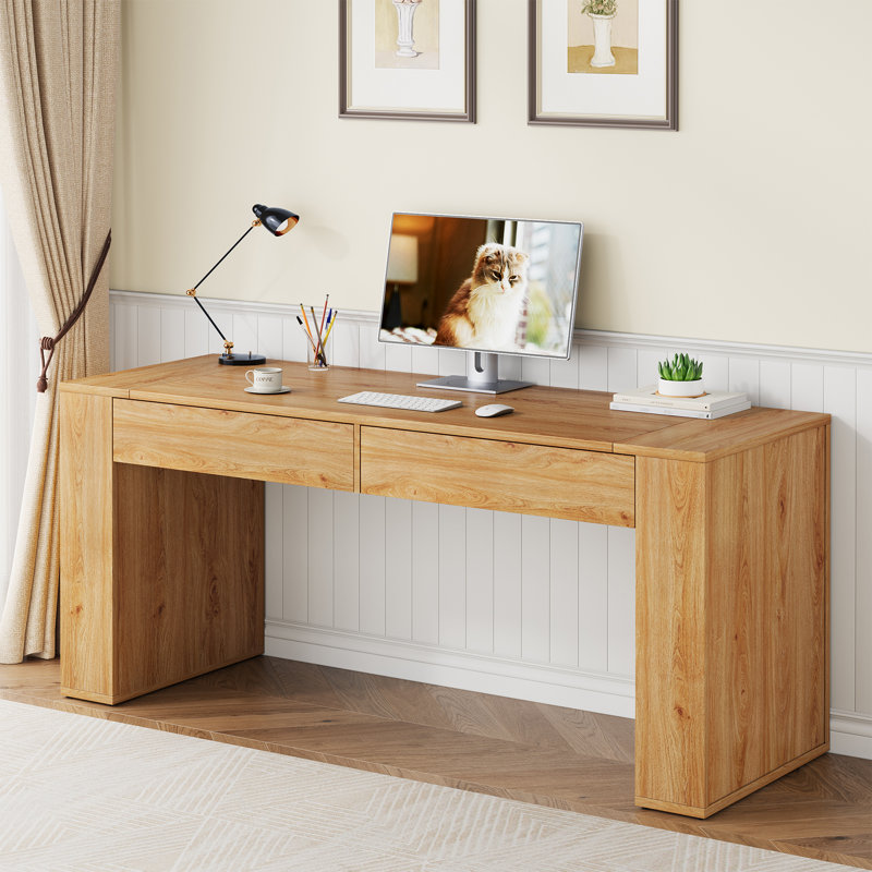 63-Inch Computer Desk With 2 Drawers