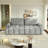  90.2" Teddy Upholstered Sleeper Sofa Bed King-Size Pull-Out Sofa Convertible Couch Bed With Underseat Storage-311044067